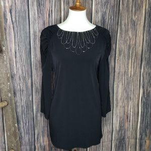 NWT Susan graves top black size large